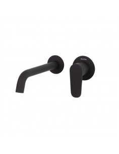 Grifería de lavabo ALEXIA Empotrado Monomando negro mate