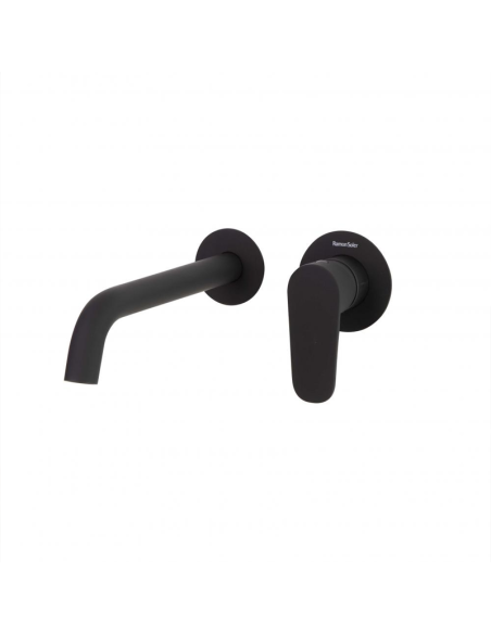 Grifería de lavabo ALEXIA Empotrado Monomando negro mate