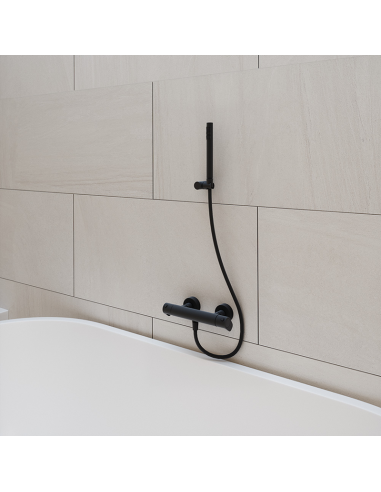 Grifería de ducha ALEXIA Termostático negro mate