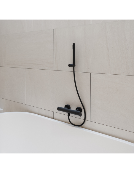 Grifería de ducha ALEXIA Termostático negro mate