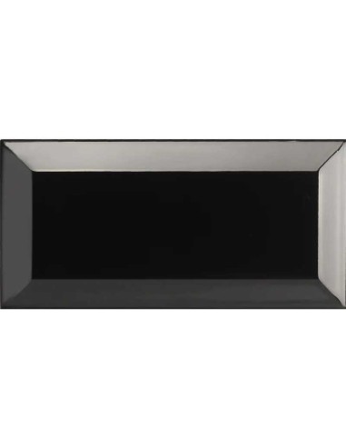 Azulejo MANHATTAN Bisel Negro Brillo 7,5x15cm