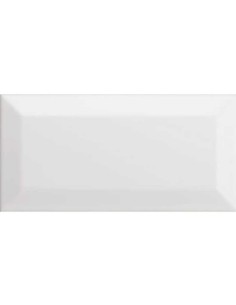 Azulejo MANHATTAN Bisel Blanco Mate 7,5x15cm