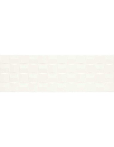Azulejo ABSOLUTE WHITE Strutt. Cube 3D Satinato