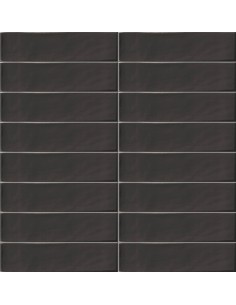 Azulejo SETTECENTO Rustic Negro 7,5x30cm