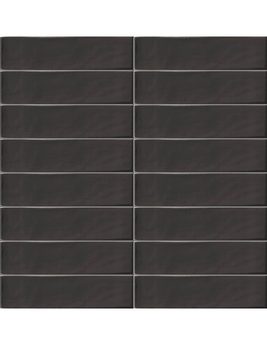 Azulejo SETTECENTO Rustic Negro 7,5x30cm