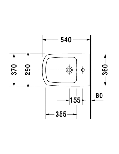 Bidé DURASTYLE Suspendido