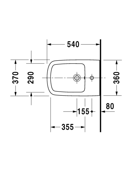 Bidé DURASTYLE Suspendido