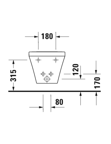Bidé DURASTYLE Suspendido