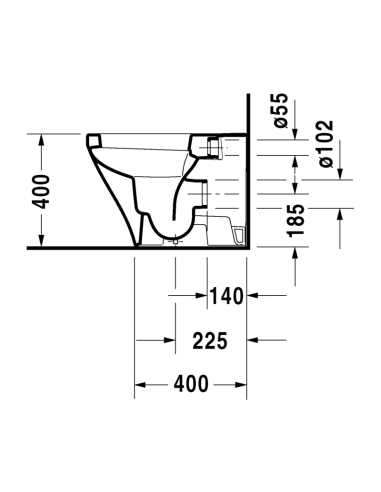 Inodoro DURASTYLE Suelo