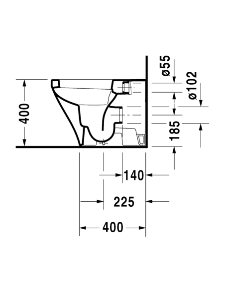 Inodoro DURASTYLE Suelo