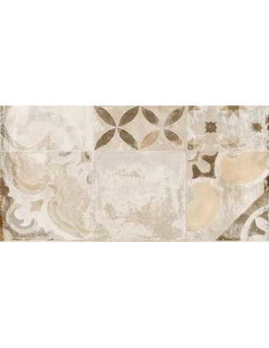 Porcelánico Alhamar Tabica Clay Blanco 15x33cm