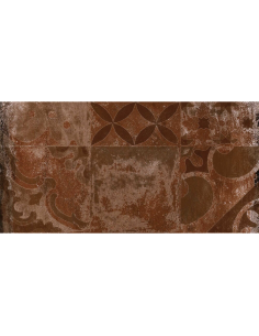 Porcelánico Alhamar Tabica Clay Rojo 15x33cm