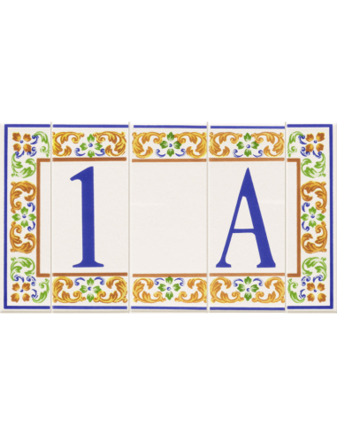 Azulejos Números, letras y espacios