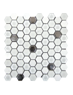 Malla Hexagono blanco